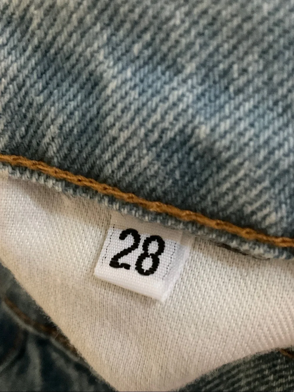 REVICE Ying Yang Crops Tokyo Wash Two-Tone High-Rise Jeans in Dark & Light Blue